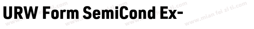 URW Form SemiCond Ex字体转换